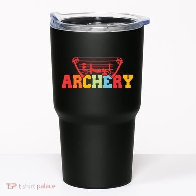 Archery Bow And Arrow Colorful Gift Tumbler