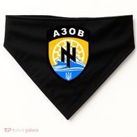 Azov Battalion A30B Shield Special Forces Ukraine USA-Made Doggie Bandana thumb 0