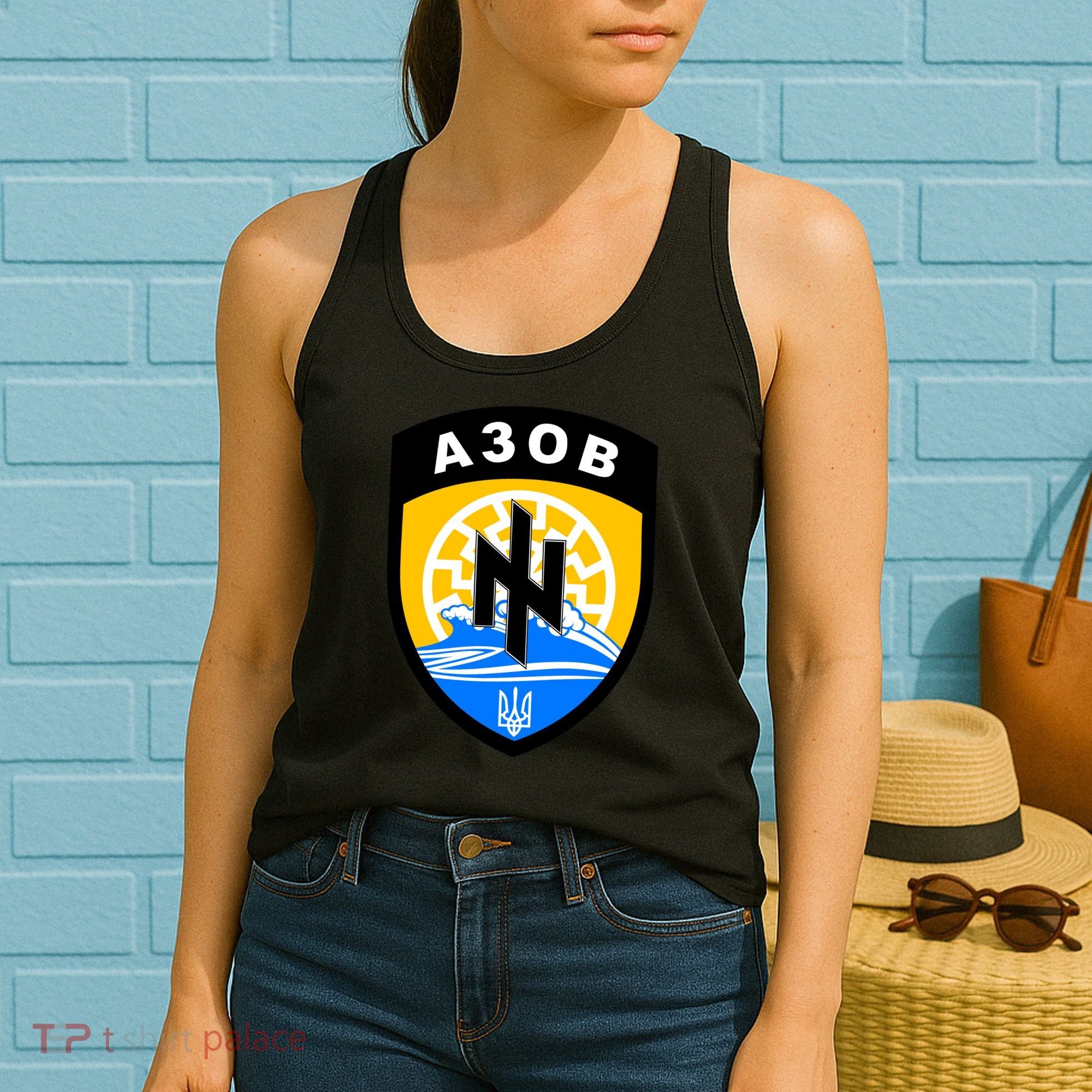 Azov Battalion A30B Shield Special Forces Ukraine Women's Tank Top