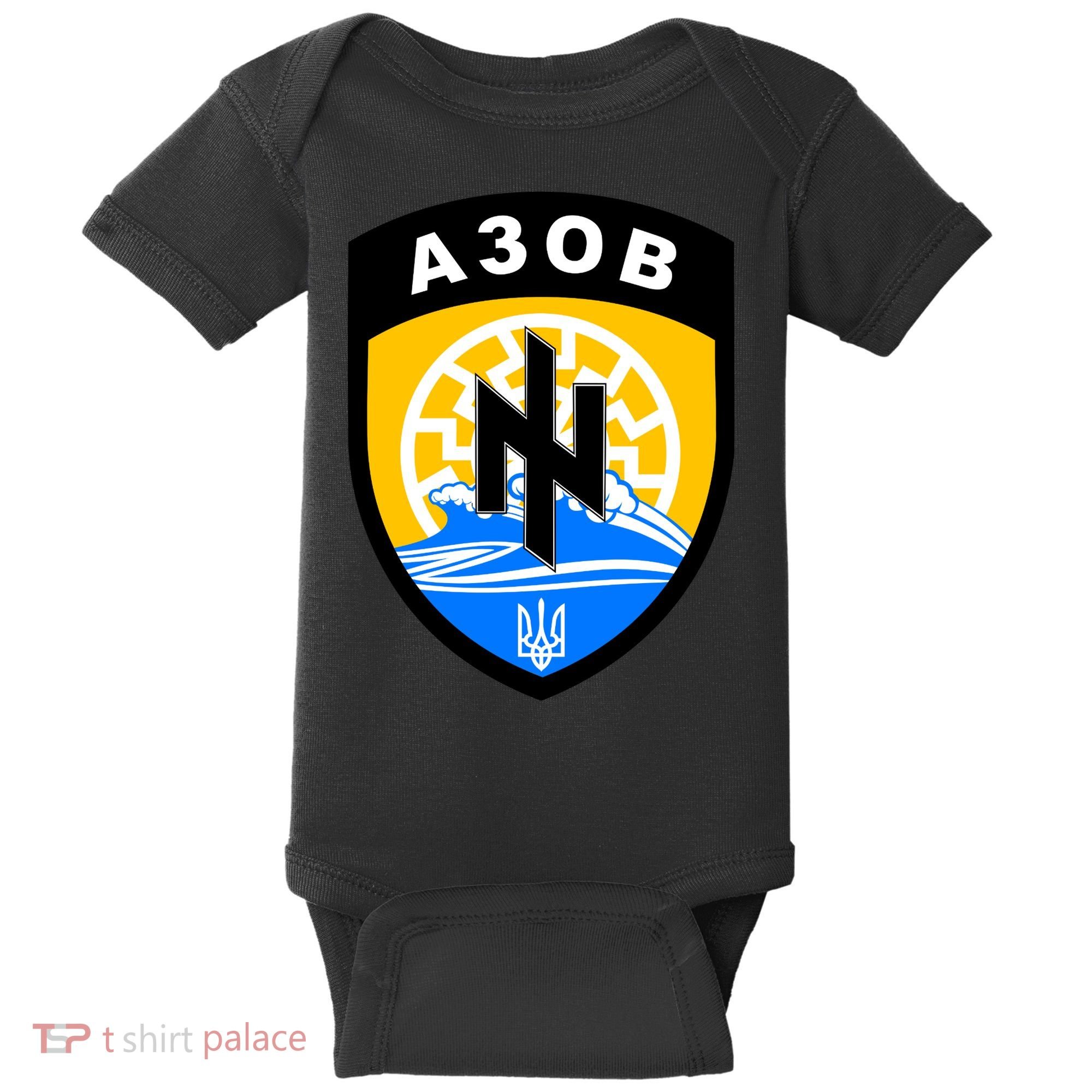Azov Battalion A30B Shield Special Forces Ukraine Baby Bodysuit