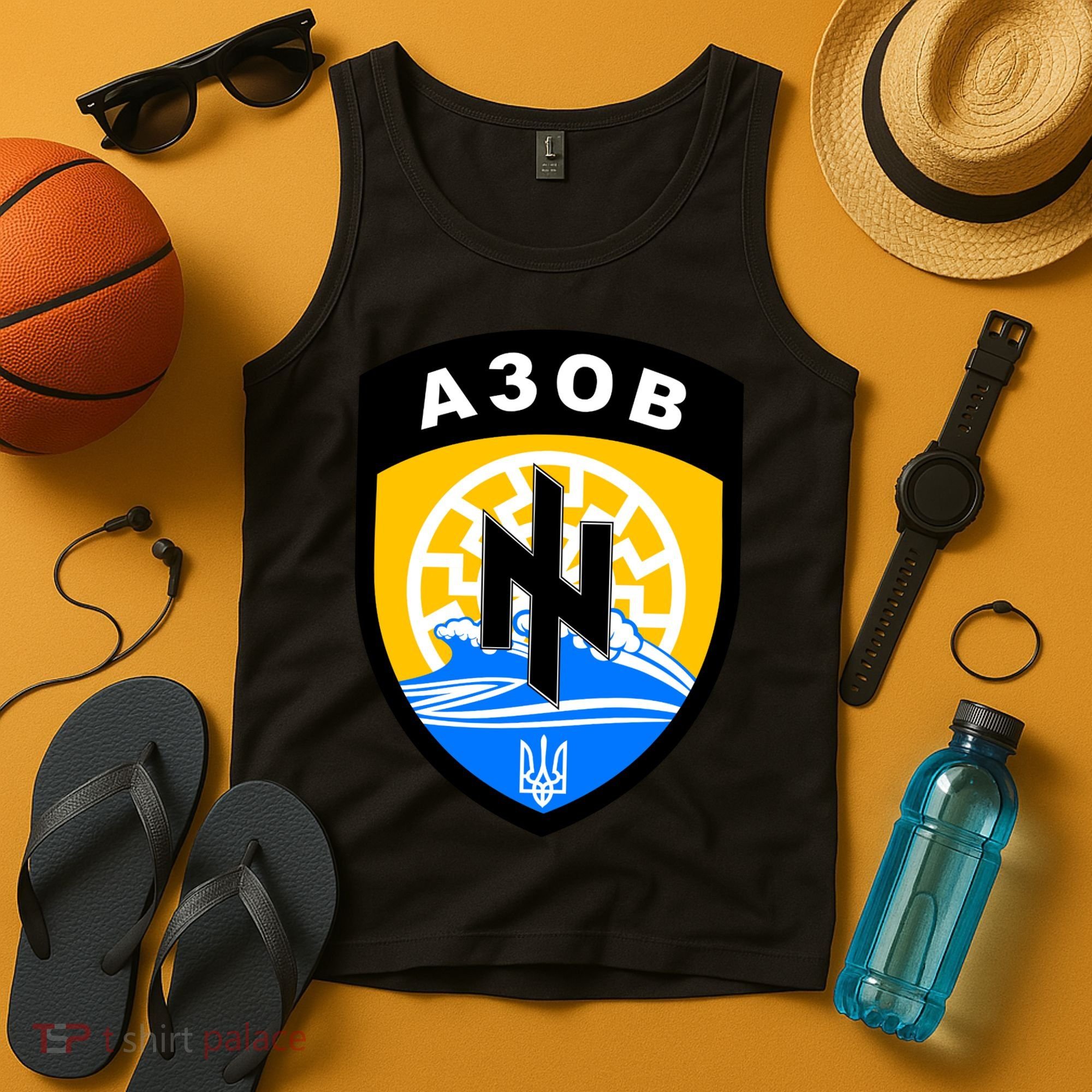 Azov Battalion A30B Shield Special Forces Ukraine Tank Top