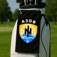 Azov Battalion A30B Shield Special Forces Ukraine Golf Towel thumb 2