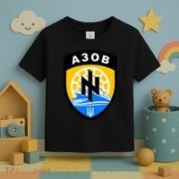 Azov Battalion A30B Shield Special Forces Ukraine Toddler T-Shirt thumb 3