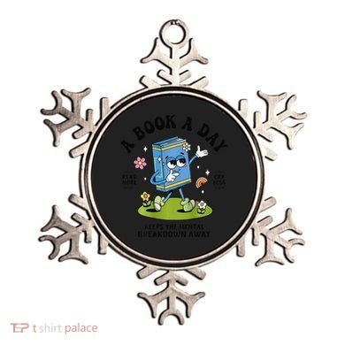 A Book A Day Keeps The Mental Breakdown Away Book Lover Ornament