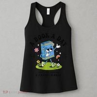A Book A Day Keeps The Mental Breakdown Away Book Lover Women's Tank Top thumb 3