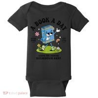 A Book A Day Keeps The Mental Breakdown Away Book Lover Baby Bodysuit thumb 0