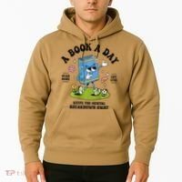A Book A Day Keeps The Mental Breakdown Away Book Lover Hoodie thumb 2