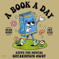 A Book A Day Keeps The Mental Breakdown Away Book Lover Sweatshirt thumb 2