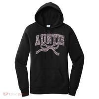 Auntie Blessed Aunt Auntie Life Lace Coquette Mothers Day Women's Hoodie thumb 0