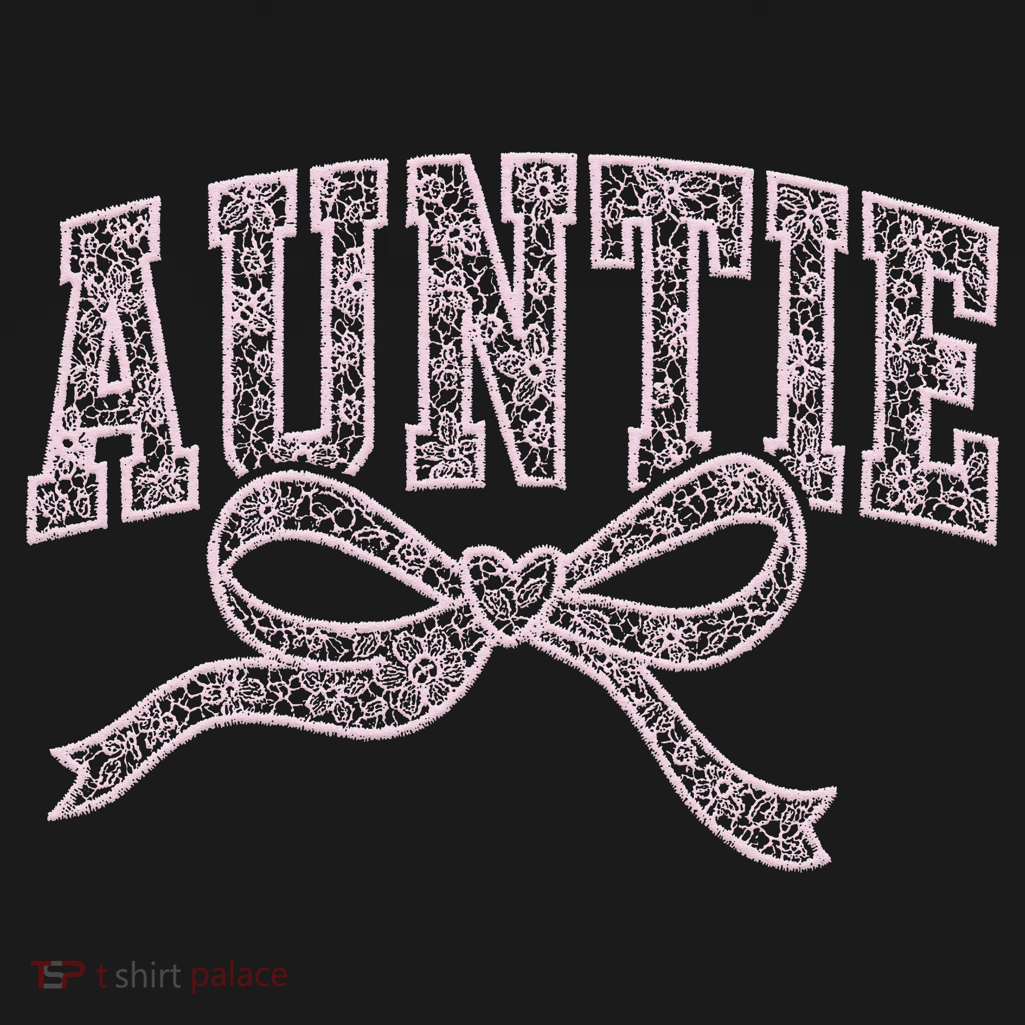 Auntie Blessed Aunt Auntie Life Lace Coquette Mothers Day Women's T-Shirt