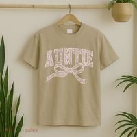 Auntie Blessed Aunt Auntie Life Lace Coquette Mothers Day T-Shirt thumb 2