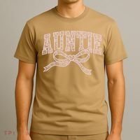 Auntie Blessed Aunt Auntie Life Lace Coquette Mothers Day T-Shirt thumb 3