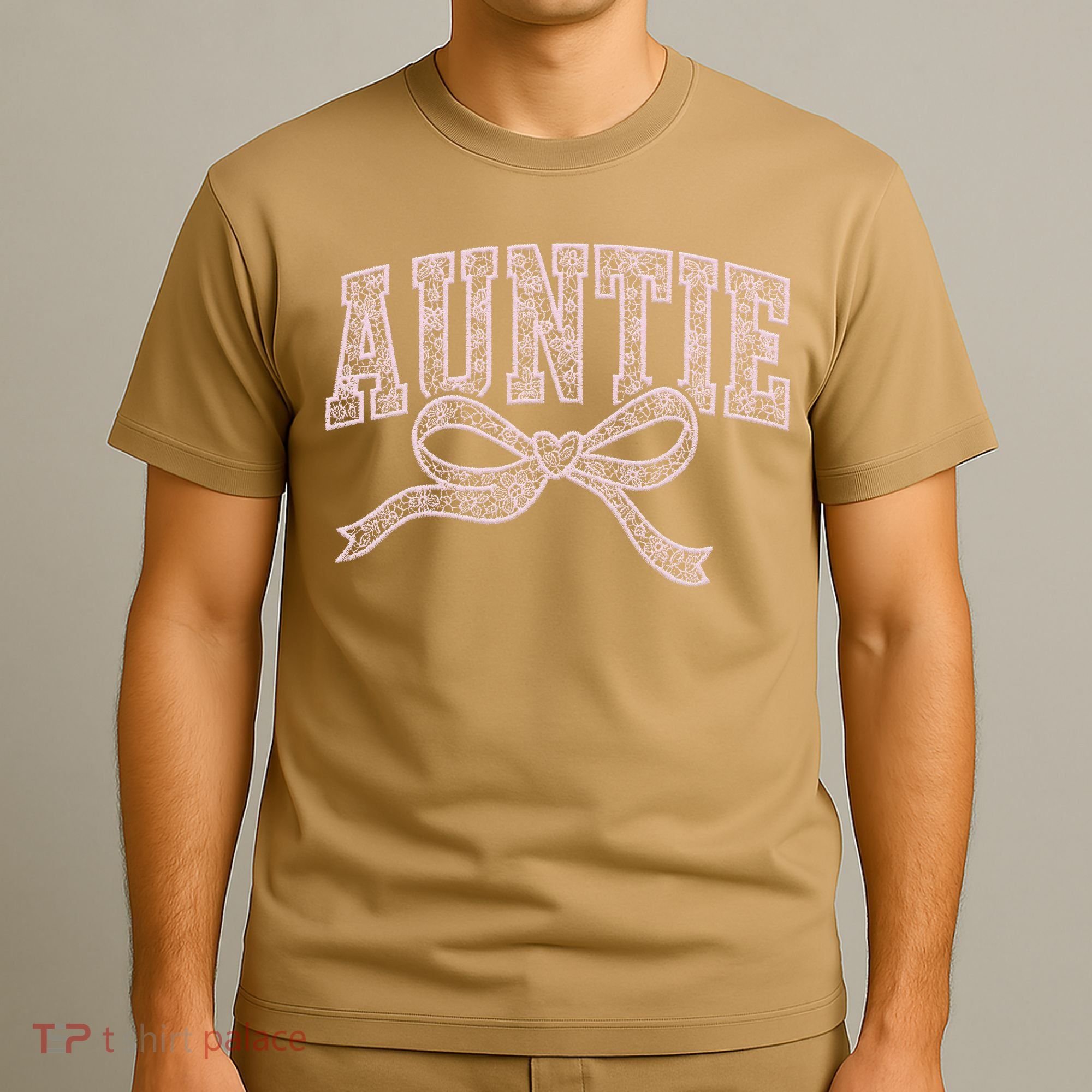 Auntie Blessed Aunt Auntie Life Lace Coquette Mothers Day T-Shirt