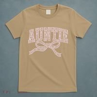 Auntie Blessed Aunt Auntie Life Lace Coquette Mothers Day T-Shirt thumb 5