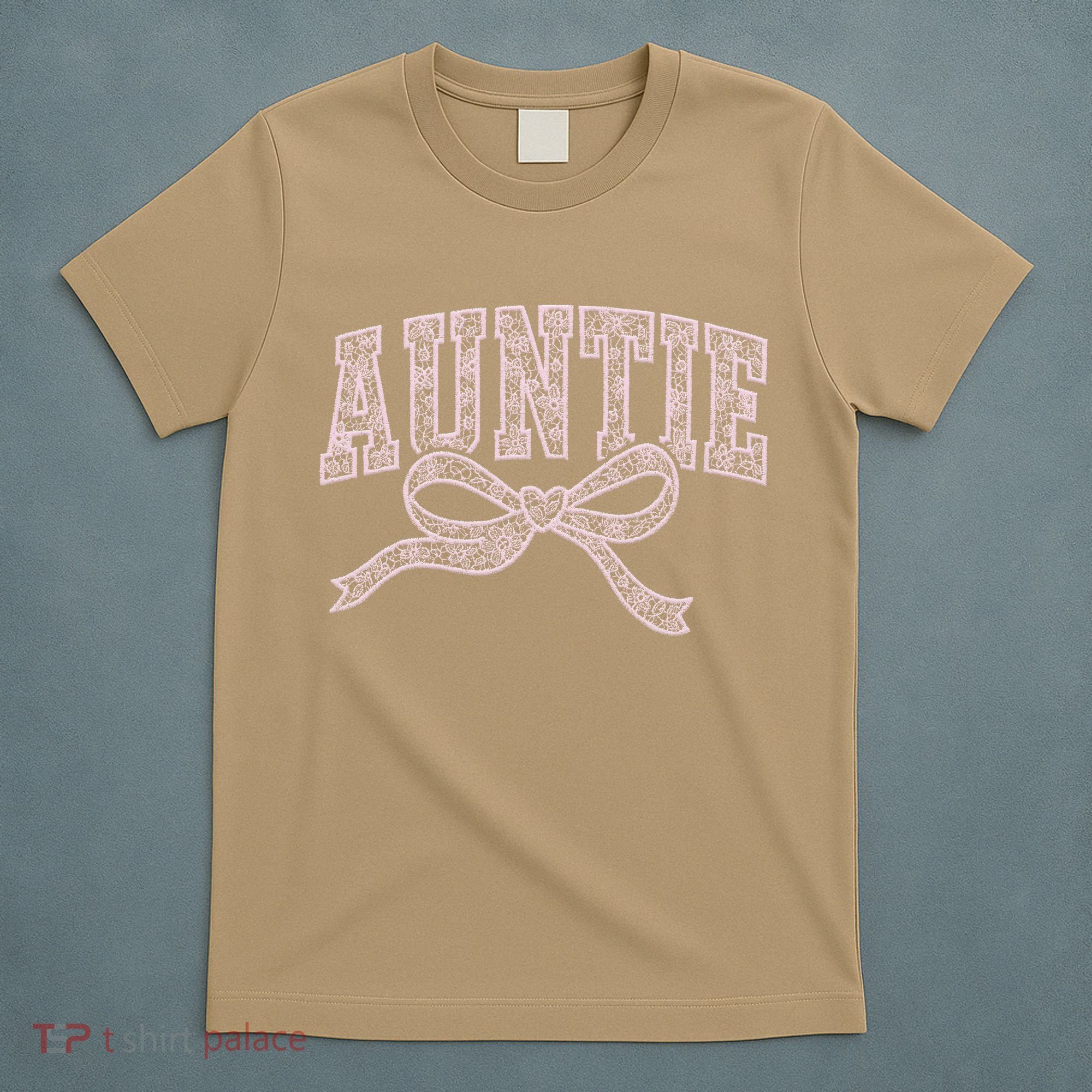 Auntie Blessed Aunt Auntie Life Lace Coquette Mothers Day T-Shirt
