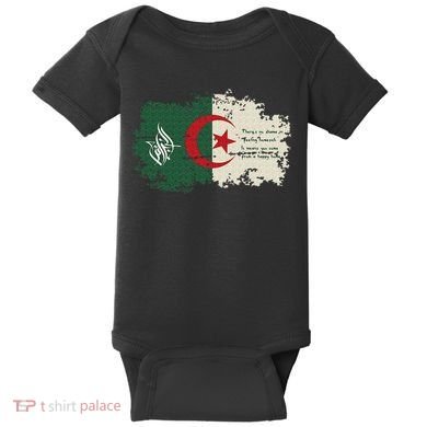 Algeria blood Algeria is my country Baby Bodysuit