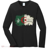 Algeria blood Algeria is my country Women's Long Sleeve Shirt thumb 0