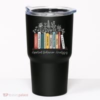 Applied Behavior Analysis Book Wildflower ABA RBT Therapist  Tumbler thumb 0