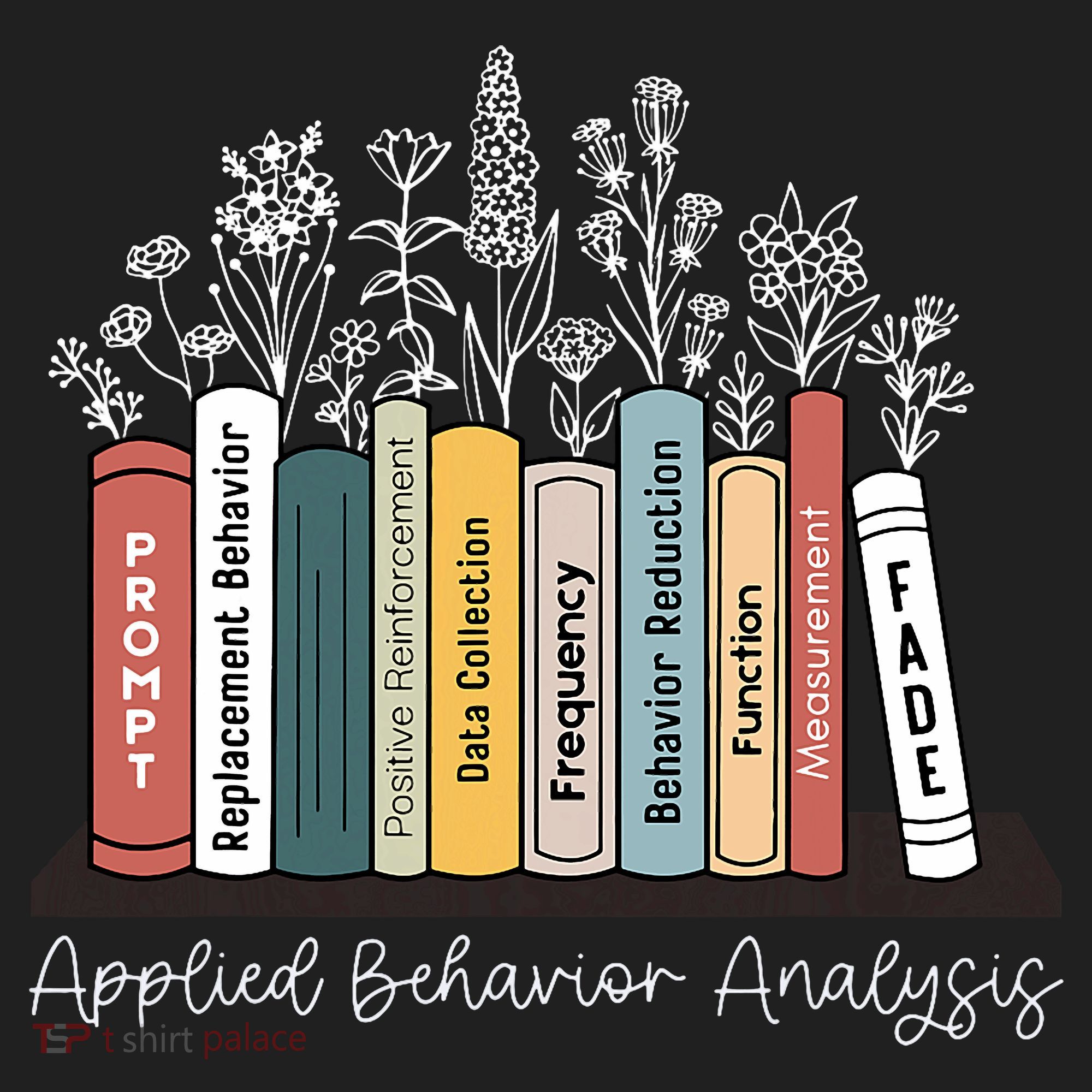 Applied Behavior Analysis Book Wildflower ABA RBT Therapist  Tumbler