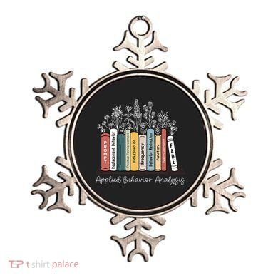 Applied Behavior Analysis Book Wildflower ABA RBT Therapist  Ornament