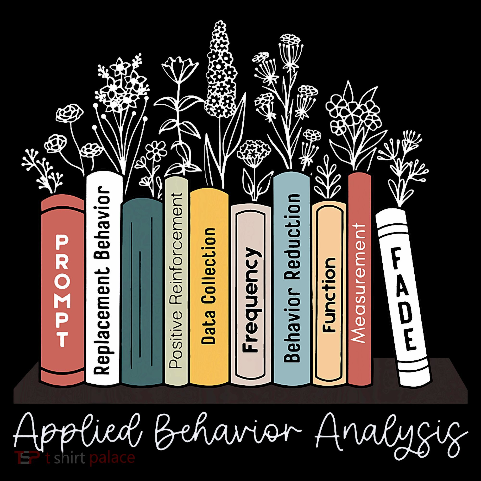 Applied Behavior Analysis Book Wildflower ABA RBT Therapist  Ornament