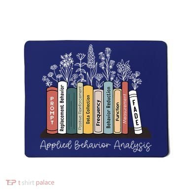 Applied Behavior Analysis Book Wildflower ABA RBT Therapist  Mousepad