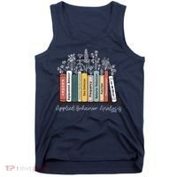 Applied Behavior Analysis Book Wildflower ABA RBT Therapist  Tank Top thumb 0