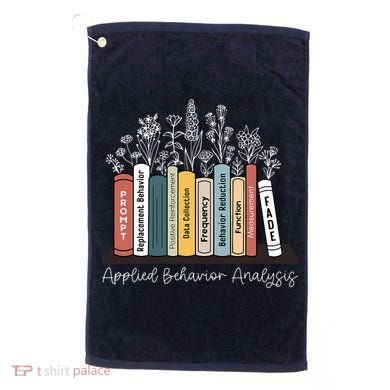 Applied Behavior Analysis Book Wildflower ABA RBT Therapist  Golf Towel