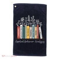 Applied Behavior Analysis Book Wildflower ABA RBT Therapist  Golf Towel thumb 0