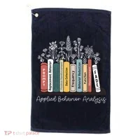 Applied Behavior Analysis Book Wildflower ABA RBT Therapist  Golf Towel thumb 0