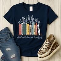 Applied Behavior Analysis Book Wildflower ABA RBT Therapist  Women's T-Shirt thumb 3