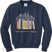 Applied Behavior Analysis Book Wildflower ABA RBT Therapist  Kids Sweatshirt thumb 0