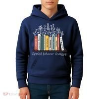 Applied Behavior Analysis Book Wildflower ABA RBT Therapist  Kids Hoodie thumb 4