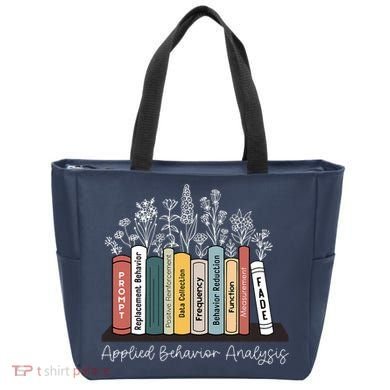 Applied Behavior Analysis Book Wildflower ABA RBT Therapist  Tote Bag