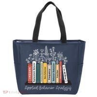 Applied Behavior Analysis Book Wildflower ABA RBT Therapist  Tote Bag thumb 0