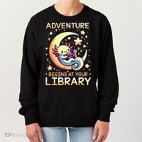 Adventure Begins At Your Library Summer Reading Program 2024 Women's Sweatshirt thumb 0