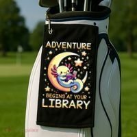 Adventure Begins At Your Library Summer Reading Program 2024 Golf Towel thumb 2