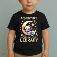 Adventure Begins At Your Library Summer Reading Program 2024 Toddler T-Shirt thumb 2