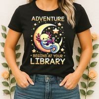 Adventure Begins At Your Library Summer Reading Program 2024 Women's T-Shirt thumb 2