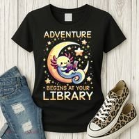 Adventure Begins At Your Library Summer Reading Program 2024 Women's T-Shirt thumb 3