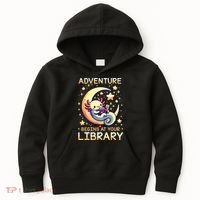 Adventure Begins At Your Library Summer Reading Program 2024 Kids Hoodie thumb 0