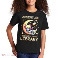 Adventure Begins At Your Library Summer Reading Program 2024 Kids T-Shirt thumb 2