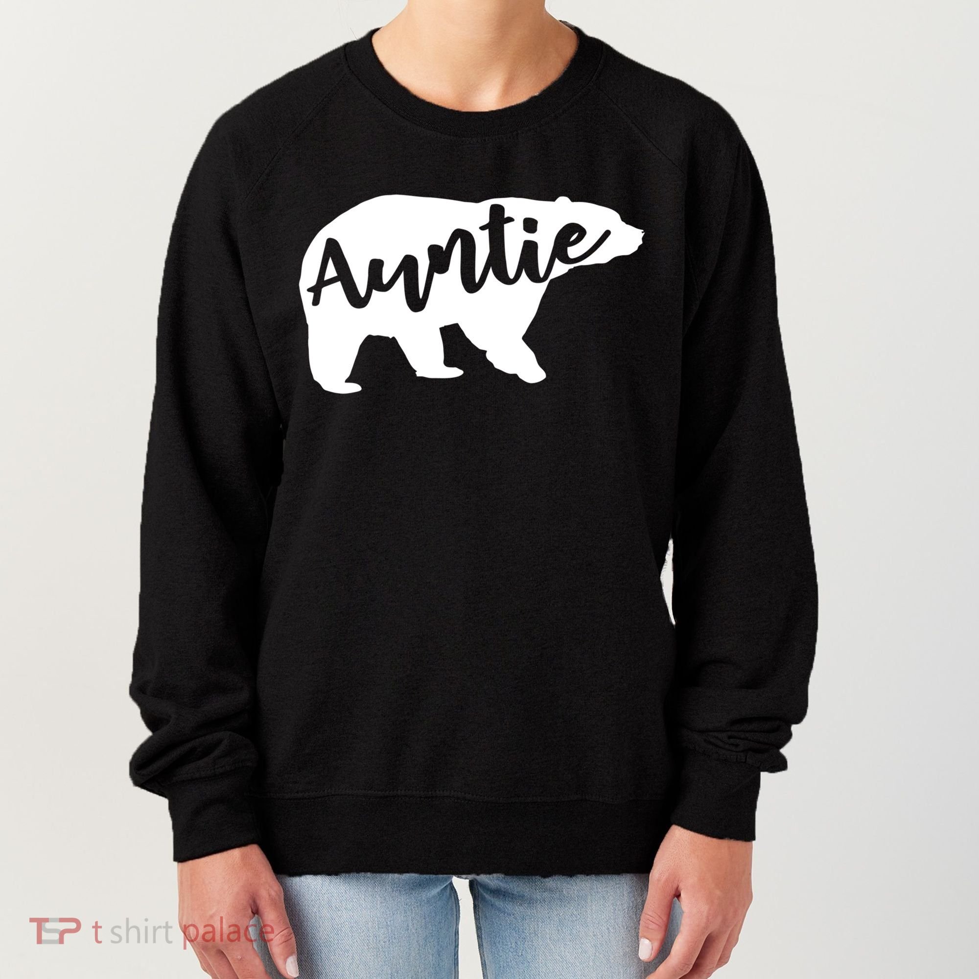 Auntie Bear Aunt Life Camping Cool Gift Women's Sweatshirt