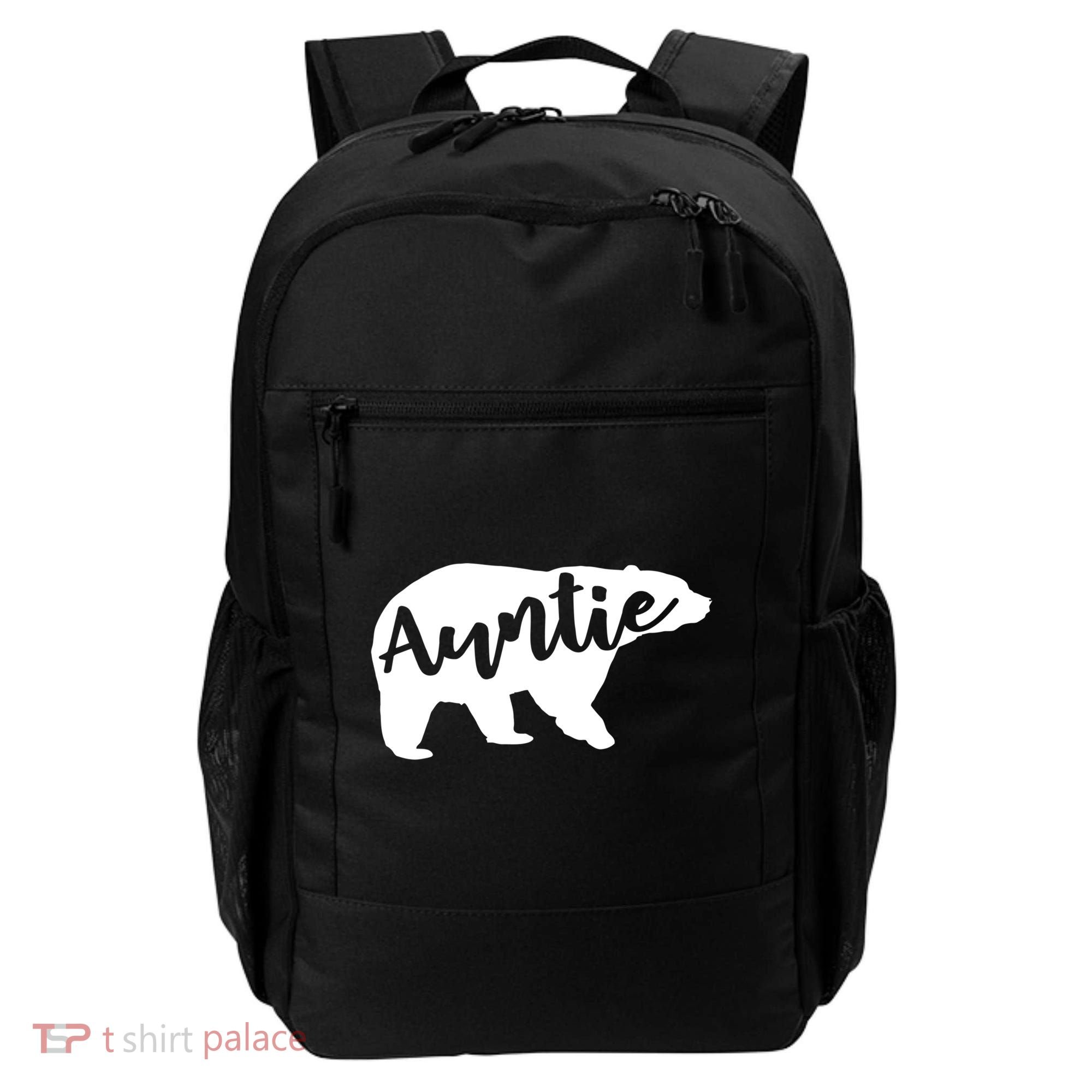 Auntie Bear Aunt Life Camping Cool Gift Backpack