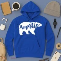 Auntie Bear Aunt Life Camping Cool Gift Hoodie thumb 3