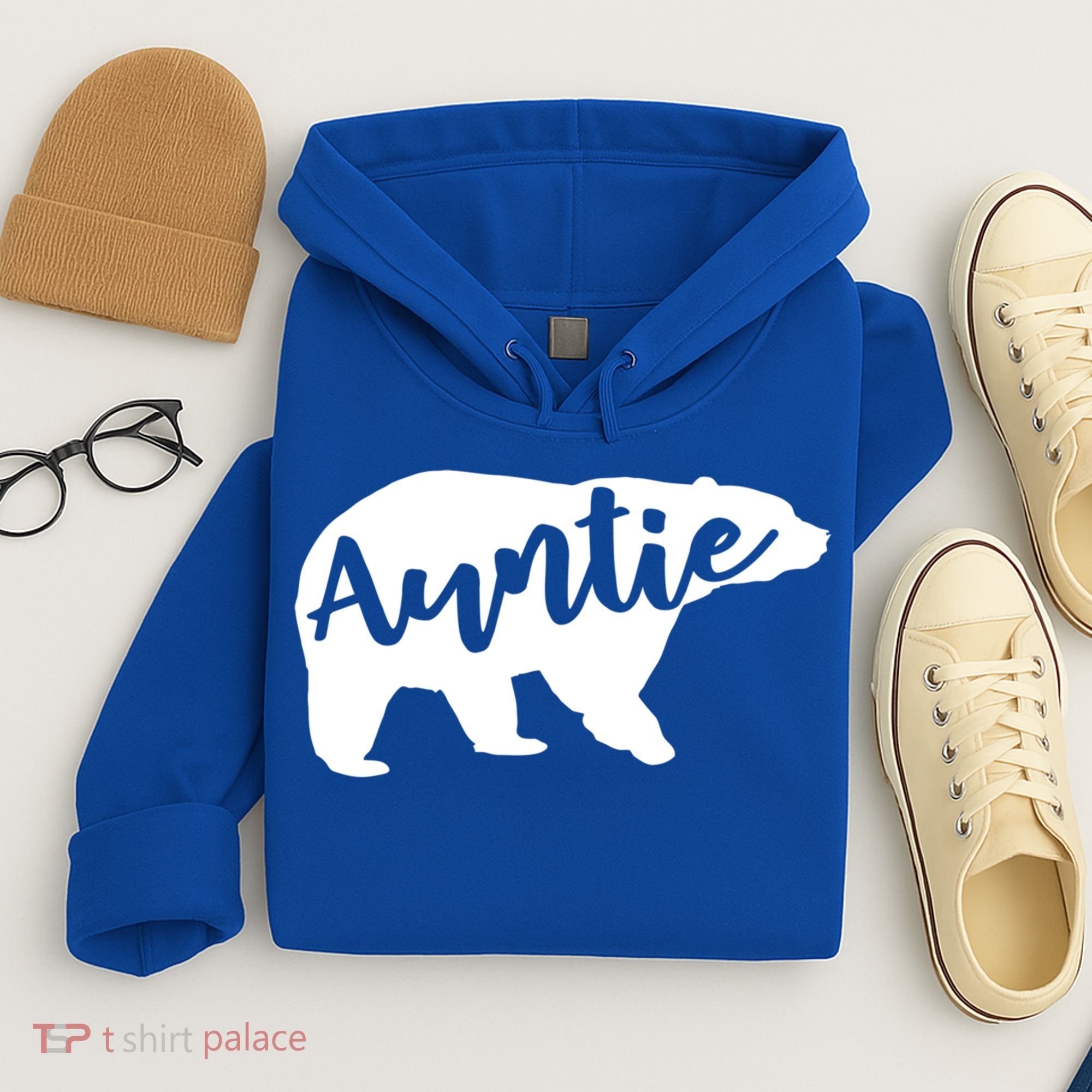 Auntie Bear Aunt Life Camping Cool Gift Hoodie