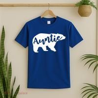 Auntie Bear Aunt Life Camping Cool Gift T-Shirt thumb 2