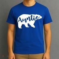 Auntie Bear Aunt Life Camping Cool Gift T-Shirt thumb 3