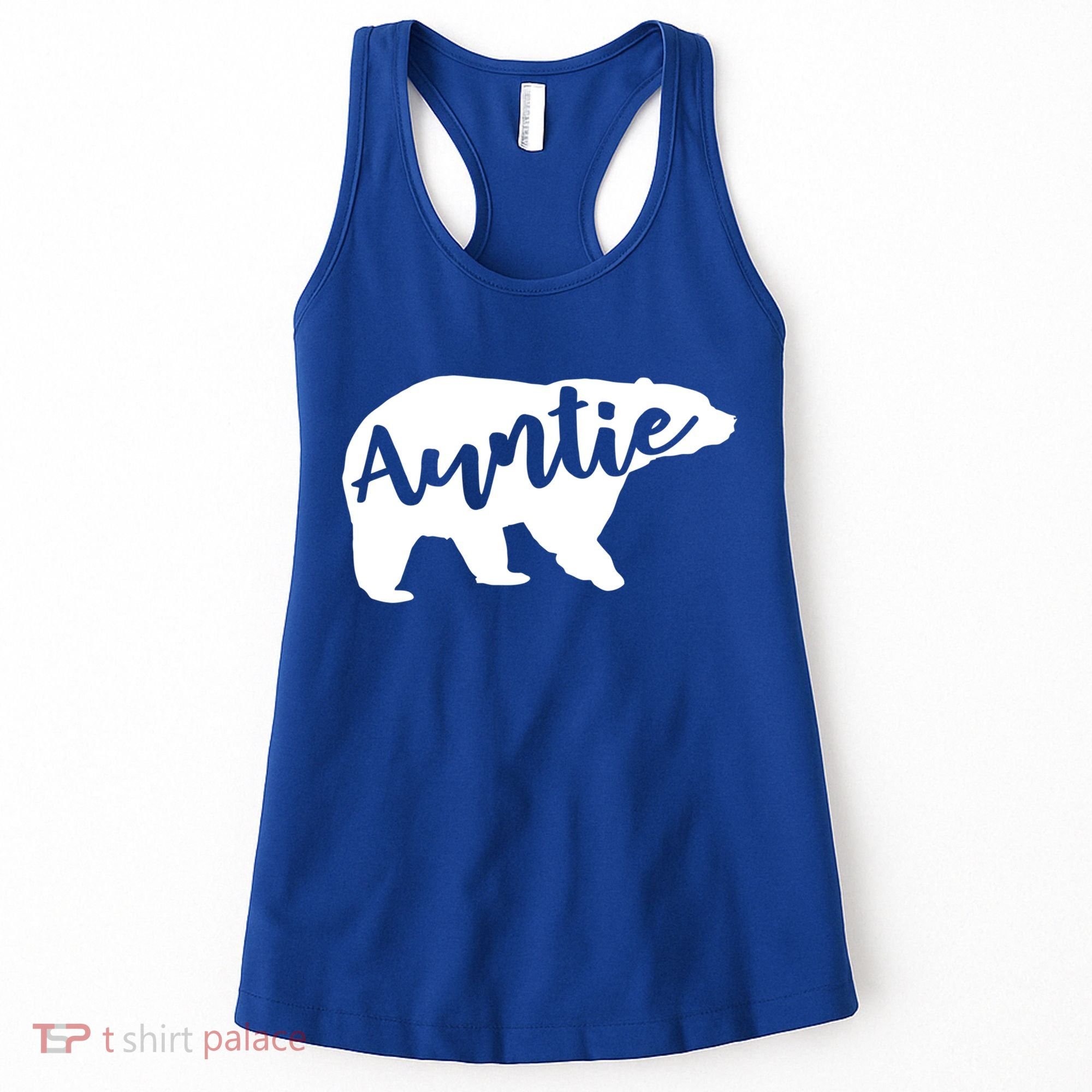 Auntie Bear Aunt Life Camping Cool Gift Women's Tank Top