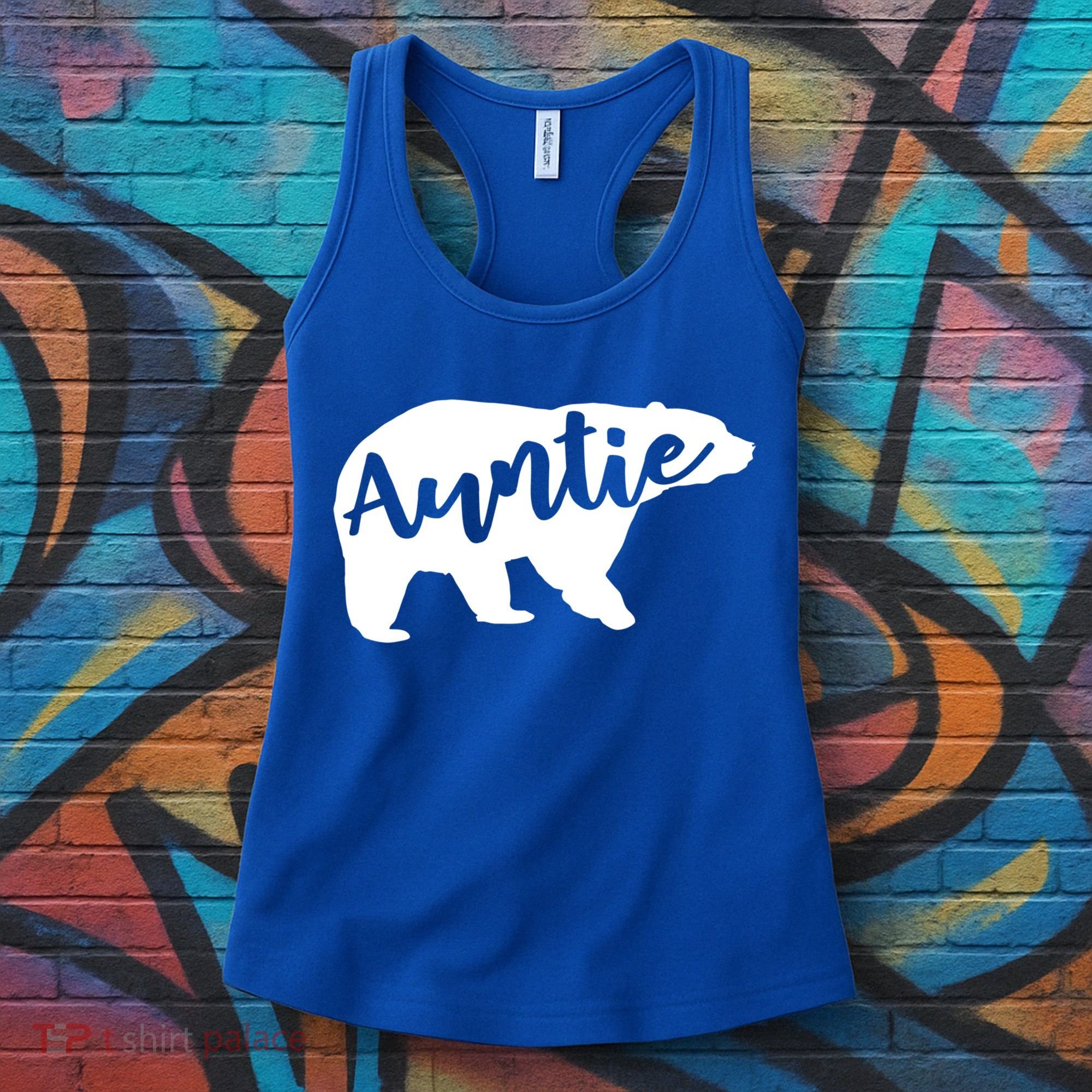 Auntie Bear Aunt Life Camping Cool Gift Women's Tank Top